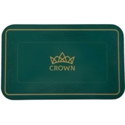 Plaque de poker "CROWN OF LAUREL VERT" - en céramique - 75 mm x 45 mm x 3,3 mm