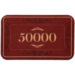 Tabliczka do pokera "CROWN OF LAUREL 50000" - ceramiczna - 75 mm x 45 mm x 3,3 mm