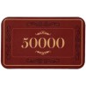 Ficha de póker "CROWN OF LAUREL 50000" - de cerámica - 75 mm x 45 mm x 3,3 mm.