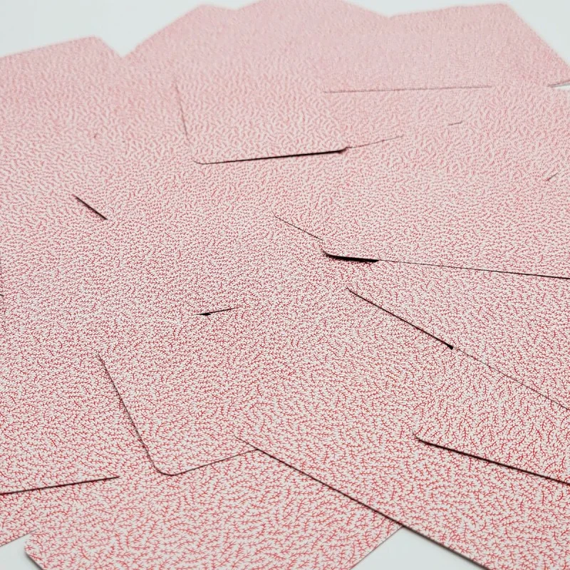 Dorso de cartas de rummy Ducale extrafinas rojas