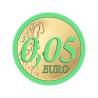 Zeton do pokera "EURO 0.05" - ceramiczny - 10g - sprzedaż pojedyncza