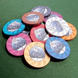 Ficha de póker "THE SHARK 50000" - de cerámica - 10g - se vende individualmente.
