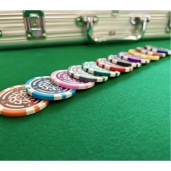 Fiches da poker "CELTIK 5000" - 12g - in ABS con inserto metallico - per rotoli da 25 fiches.