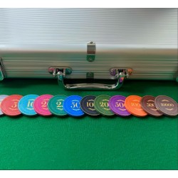 Poker chip "CROWN OF LAUREL - 10" - ceramic - 10g - sold individually