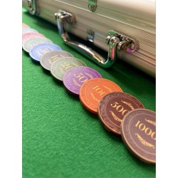 Pokermarker "CROWN OF LAUREL - 10" - i keramik - 10g - säljs styckevis