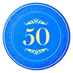 Pokermarker "CROWN OF LAUREL - 50" - i keramik - 10g - säljs individuellt