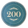Ficha de poker "CROWN OF LAUREL - 200" - em cerâmica - 10g - vendida individualmente