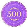 Zeton do pokera "CROWN OF LAUREL - 500" - z ceramiki - 10g - sprzedawany na sztuki