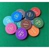 Ficha de póker "CROWN OF LAUREL - 500" - de cerámica - 10g - se vende por unidad