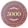 Gettone da poker "CROWN OF LAUREL - 5000" - in ceramica - 10g - venduto singolarmente