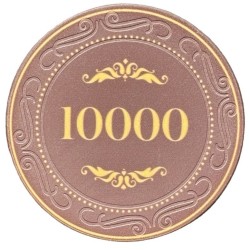 Pokerchip "CROWN OF LAUREL - 10000" - Keramik - 10g - pro Stück verkauft