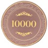 Pokerfiche "KROON VAN LAURIER - 10000" - van keramiek - 10g - per stuk verkocht