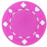 Pokermarker "SUITED FUSHIA" - ABS med metallinsats -  rulle med 25 markörer - 11,5 g