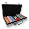 Pokerset med 300 "CELTIK" turneringschips i ABS-plast med metallinlägg, 12 g, inklusive tillbehör
