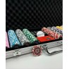 500 piece poker chip set "CELTIK" - CASH GAME version - ABS with 12g metal insert - with accessories