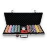 500 piece poker chip set "CELTIK" - CASH GAME version - ABS with 12g metal insert - with accessories