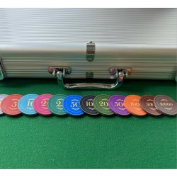 "500 chip poker set "CROWN OF LAUREL" - 10g ceramic - EXCLUSIVE TO CARTES PRODUCTION"
