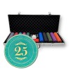Koffer met 500 pokerschijven "CROWN OF LAUREL" - keramiek 10 g - EXCLUSIEF VAN KAARTEN PRODUCTIE