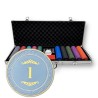 Aktentasche mit 500 "CROWN OF LAUREL" Pokerchips - CASH GAME - aus 10 g Keramik - EXKLUSIV BEI CARTES PRODUCTION