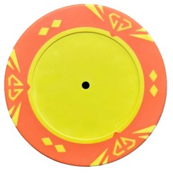 Poker chip "SUN ORANGE" without stickers - customizable