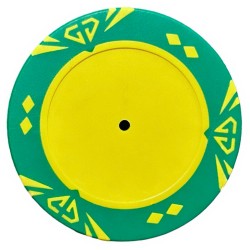 Ficha de pôquer "SUN GREEN" sem adesivos - personalizável.