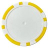 Fichas de pôquer "8 SPOTS AMARELOS" personalizáveis - em plástico ABS - sem adesivos - rolo com 25 fichas - diâmetro de 40mm