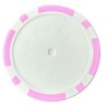 "8 PINK SPOTS" custom poker chips - made of ABS plastic - without stickers - roll of 25 chips - 40mm diameter