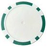 Poker chips 8 GREEN SPOTS to customize - ABS plastic - no stickers - roll of 25 chips - 40mm in diameter.