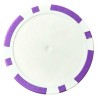 Fichas de pôquer "8 SPOTS VIOLET" personalizáveis - em plástico ABS - sem adesivos - rolo de 25 fichas - diâmetro de 40mm