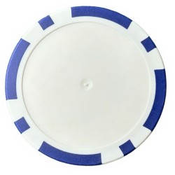 Fichas de póker "8 SPOTS BLEU FONCÉ" personalizables - de plástico ABS - sin pegatinas - rollo de 25 fichas - 40 mm de diámetro
