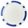Customizable "8 DARK BLUE SPOTS" poker chips - made of ABS plastic - no stickers - pack of 25 chips - 40mm in diameter.