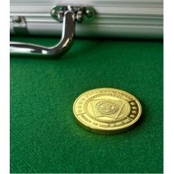 Card Guard "GERMAN VIRGIN" en laiton – 40mm
