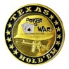 Ochrona karty "POKER IS WAR" z mosiądzu - 40 mm