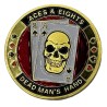 Protettore di carte "ACES & HEIGHT" in ottone - 40mm.