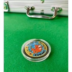 Ochrona Kart "JESTEM RYBĄ" z mosiądzu - 40mm
