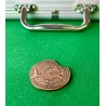 Card Guard "JAW" in brass - 40mm