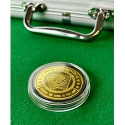 "GELDAUTOMAAT" in messing - 40mm
