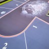 Poker table "THE KNIGHT LED" with reinforced folding legs - with LED - 10 players + dealer