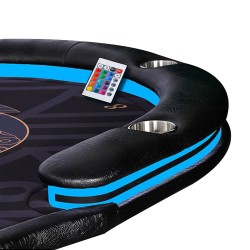 POKERSPEL "ANUBIS" - med LED - XL 9 spelare + dealer - drop box