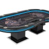 MESA DE POKER "ANUBIS" - com LED - XL 9 jogadores + dealer - drop box