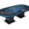 TABLE DE POKER "THE SPADE" - avec LED - XL 10 joueurs + croupier - drop box