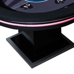 POKER TABLE "THE SPADE" - with LED - XL 10 players + dealer - drop box