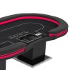 MESA DE PÓQUER "GAMELAND POKER CLUB" - con LED - XL 10 jugadores + crupier - drop box