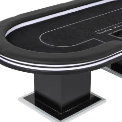 POKERTAFEL "GAMELAND POKER CLUB" - met LED-verlichting - XL 10 spelers + dealer - drop box