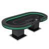 MESA DE PÓQUER "GAMELAND POKER CLUB" - con LED - XL 10 jugadores + crupier - drop box
