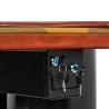 POKERTAFEL "THE HEART" - XL 10 spelers + croupier - dropbox