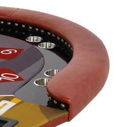 MESA DE PÓQUER "THE HEART" - XL 10 jugadores + crupier - drop box