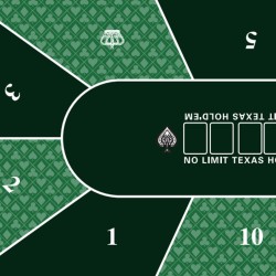 Poker Teppich "GREEN CROWN"
