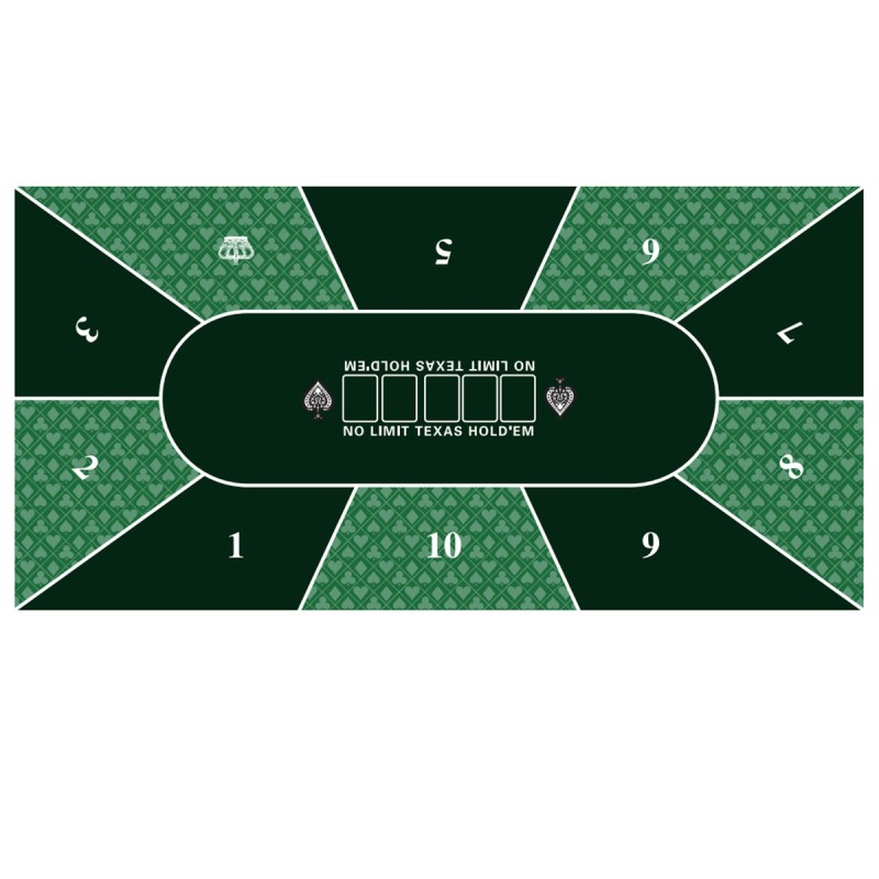 Poker mat "GREEN CROWN"