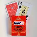 Fournier "EPT" RED - 55-card deck 100% plastic - poker size - 2 Jumbo index